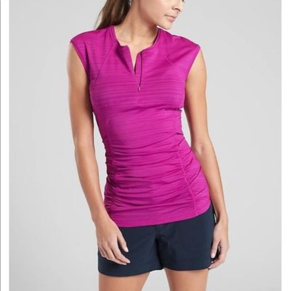 Athleta Pacifica Hot Pink Tank XSP NWOT